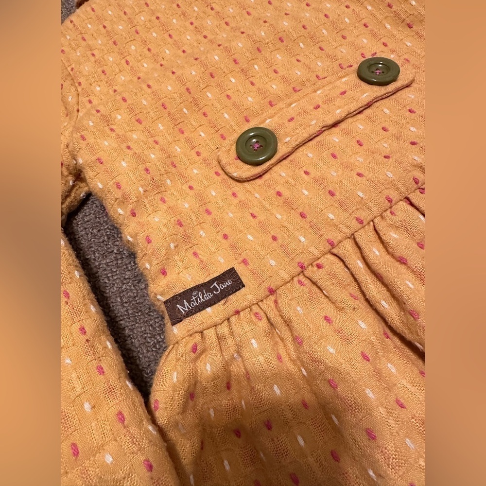 Matilda Jane Girls Yellow Going Easy Jacket Sz 4 - Picture 5 of 10